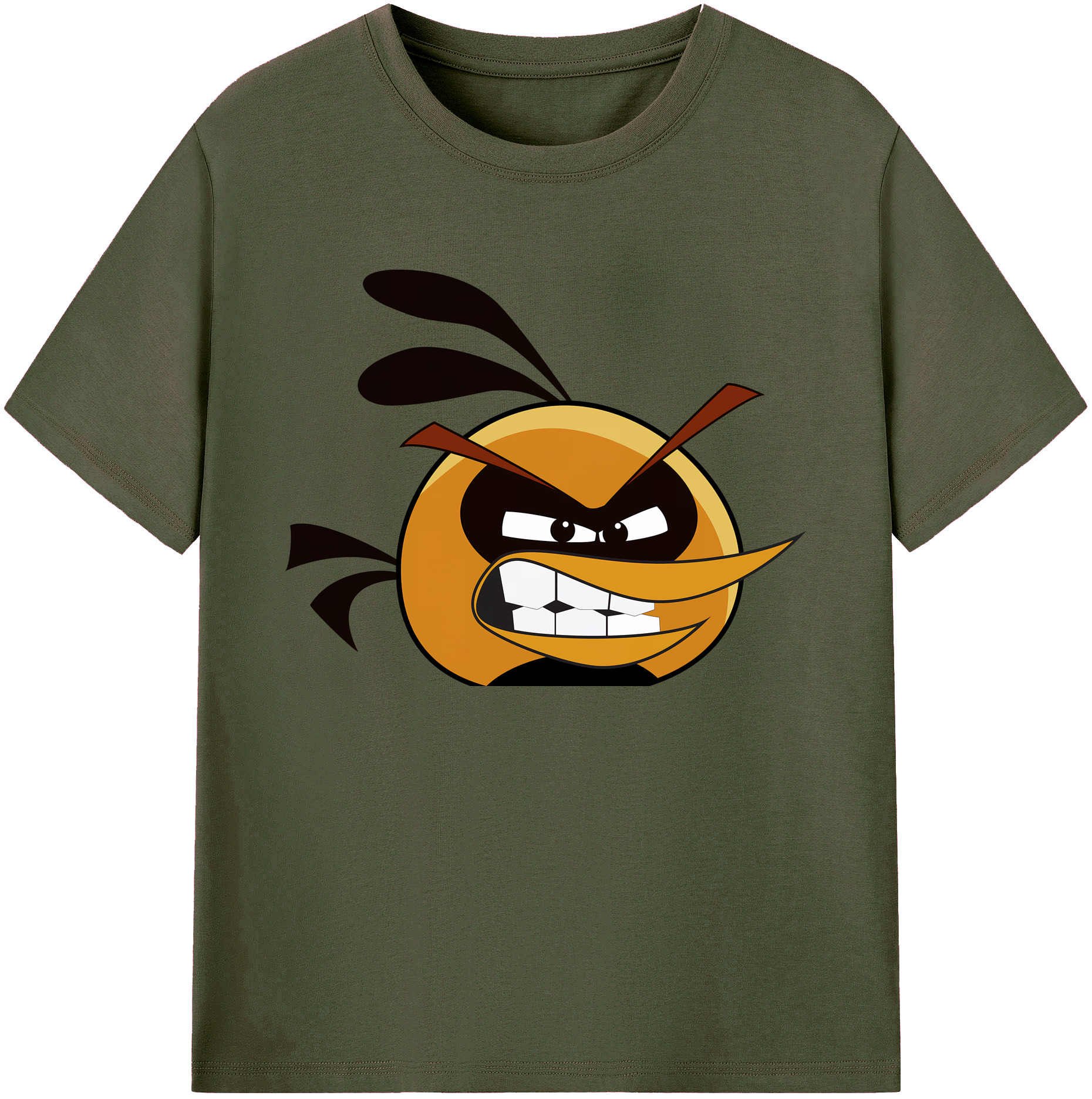 （画像用） Angry Birds アングリーバード 綿100％ メンズ半袖Tシャツ｜肌触りやわらか＆通気性
